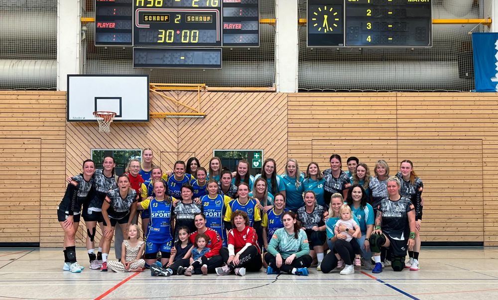 Vorbereitung der Handballdamen