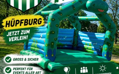 Wir haben eine neue Hüpfburg….
