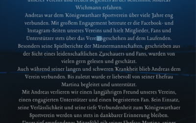 In tiefer Trauer