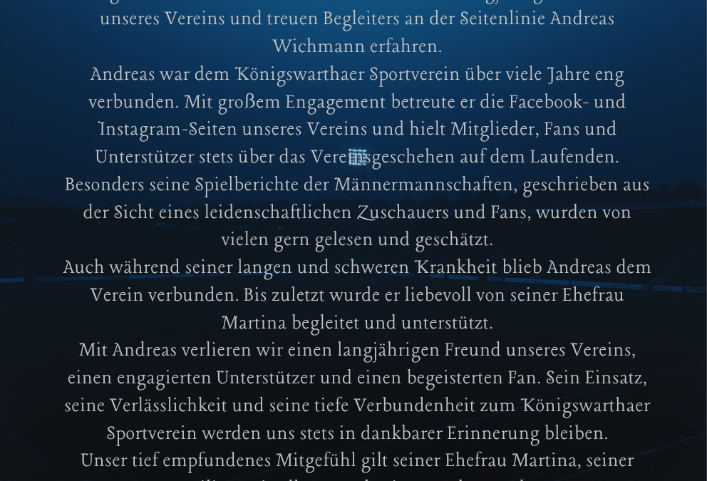 In tiefer Trauer